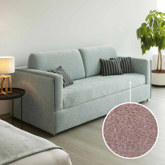 Etagensofa Meran mit Buffalo | rosenholz 
