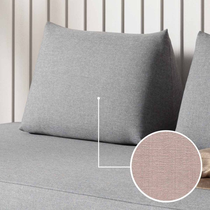 Kissen Sirmione (für Schlafcouch) mit Sacramento | rosenholz 