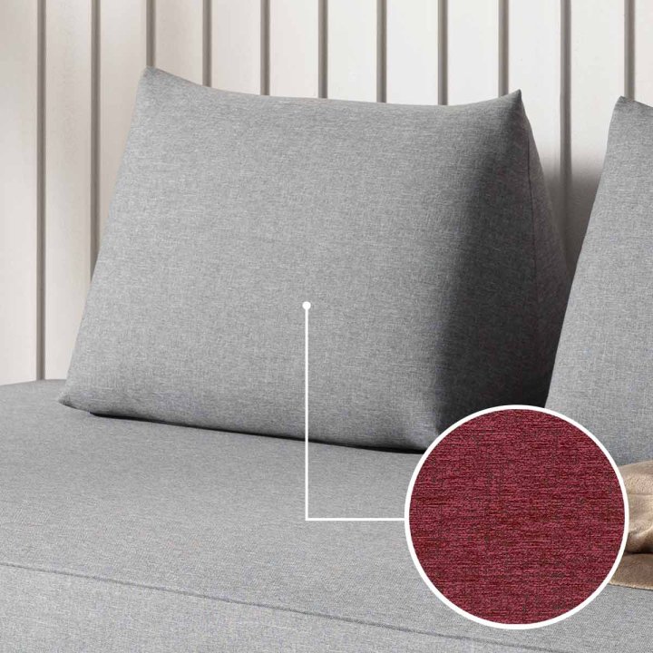 Cushion Sirmione (for sofa bed) with Sacramento | cherry 