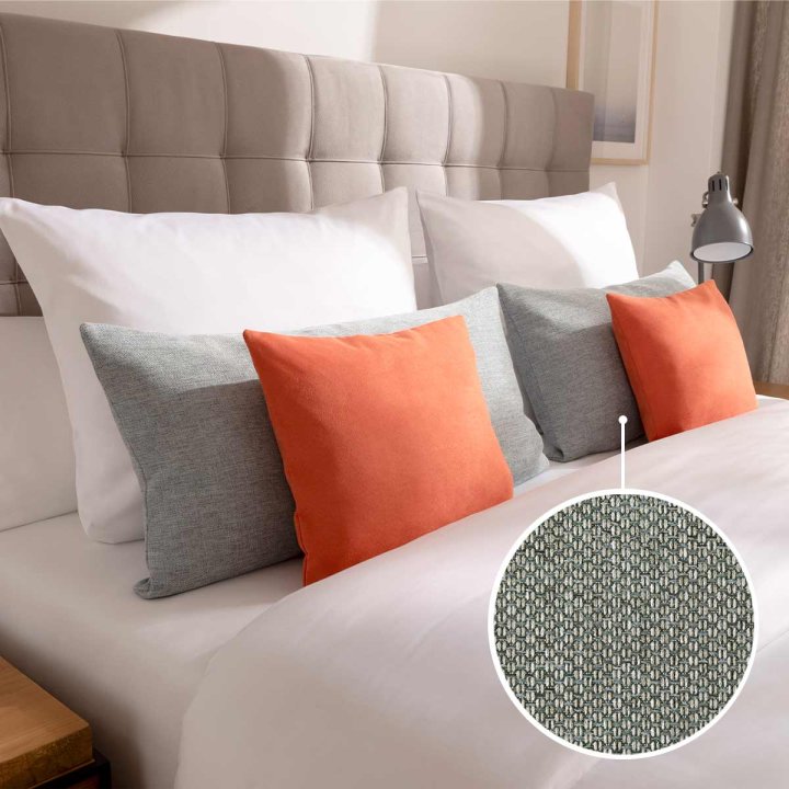 Decorative pillow cover without stand-up seam ALBA | grey 