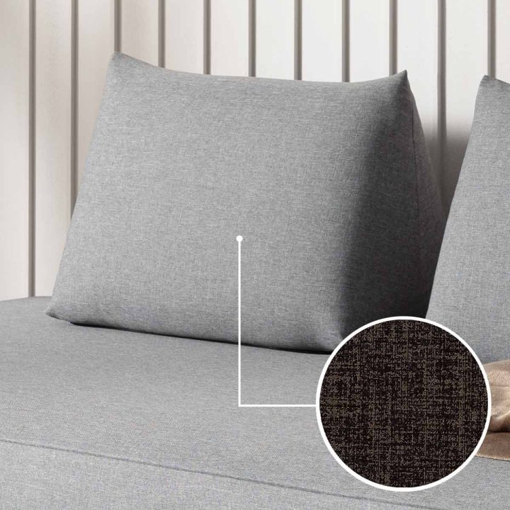 Cushion Sirmione (for sofa bed) with Sacramento | black 