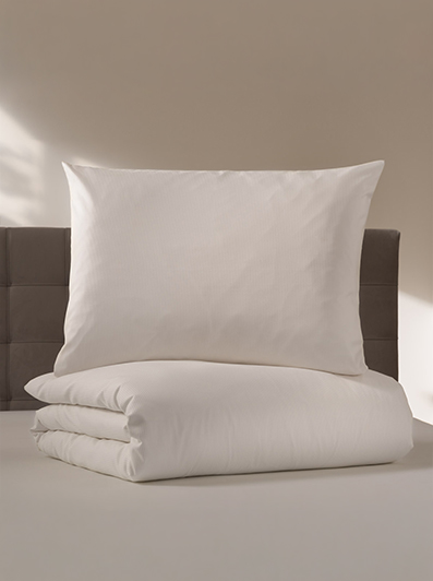Satin bed linen Malaga | champagne 