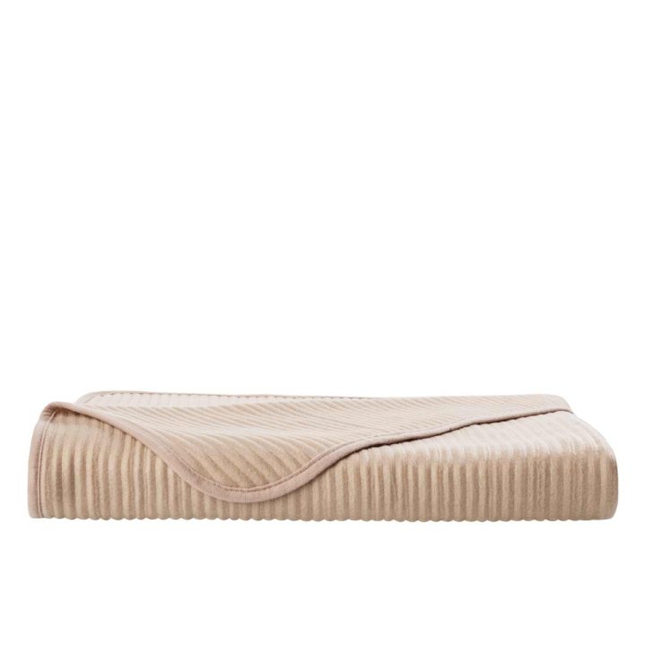 Fleece-Decke Stola | cappuccino 
