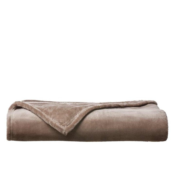 Fleece-Decke Polarfleece | graubraun 