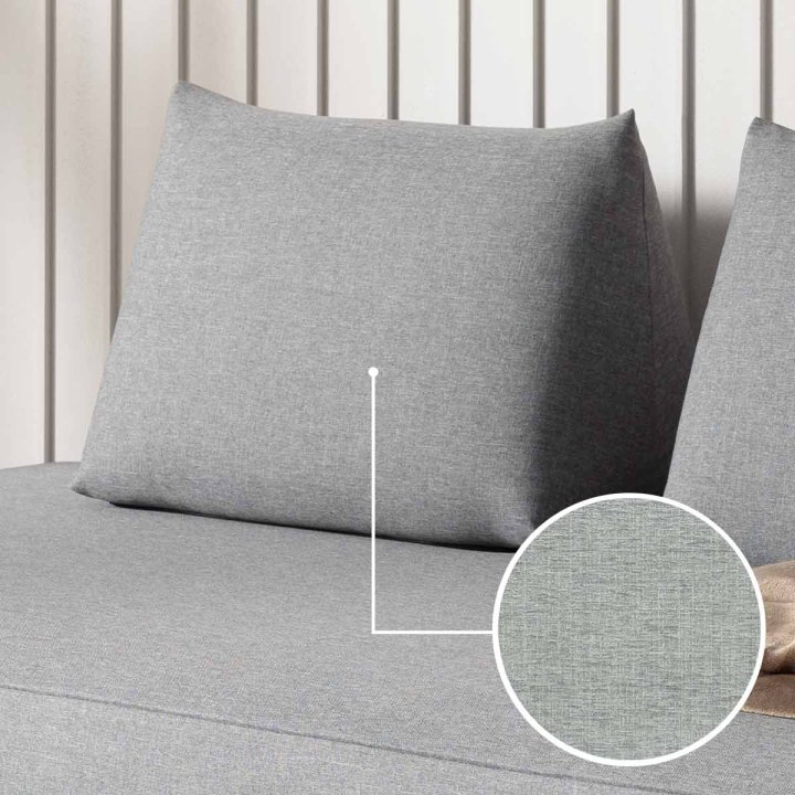Cushion Sirmione (for sofa bed) with Sacramento | silver grey 