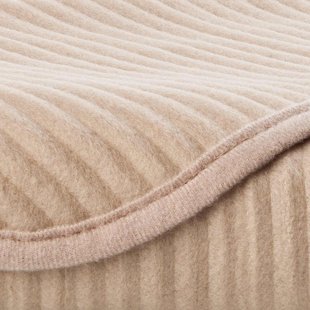 Fleece-Decke Stola | cappuccino 