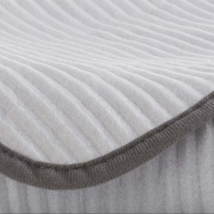 Fleece-Decke Stola | silber  2