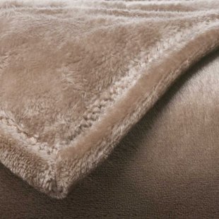 Fleece-Decke Polarfleece | graubraun  2