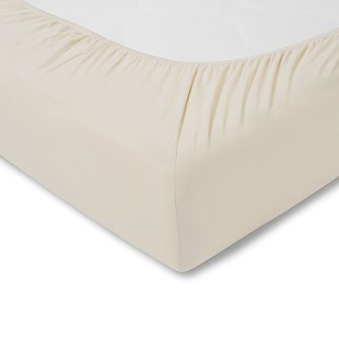 Quality fitted sheet Feinjersey 23 cm | champagne 