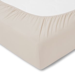 Quality fitted sheet Twisted jersey 35 cm | beige 