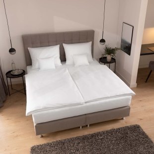 Satin bed linen Marquesa | white 