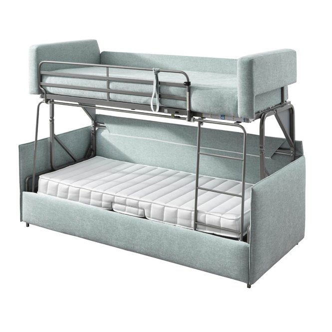 Sofa bunk bed Meran with Tirol blue FBF bed more